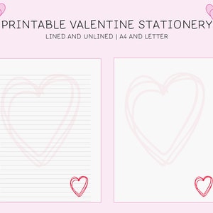 Valentines Day Paper Valentine's Writing Paper For Any Literacy ...