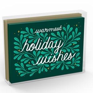 6-Pack Warmest Holiday Wishes Illustrated Christmas Greeting Card