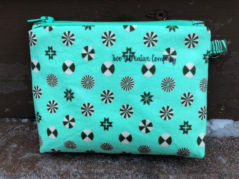 Peppermint Zipper Pouch
