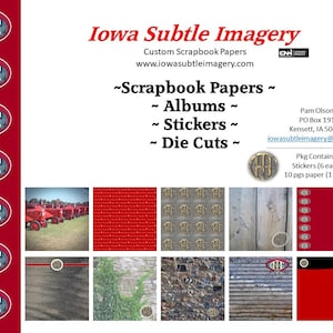 5054 Package of Scrapbook Papers w/Stickers