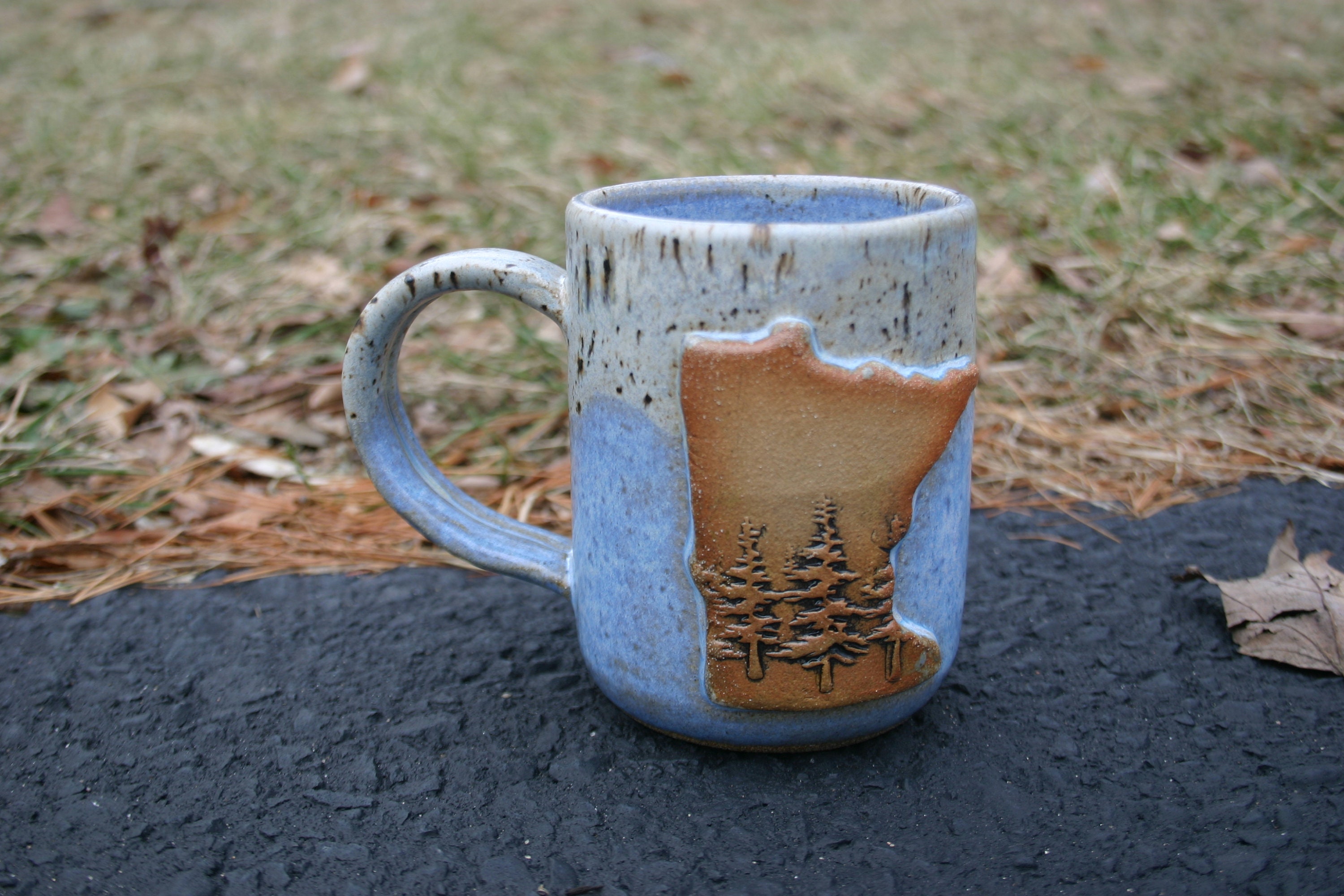 Creature Cups Elephant Coffee Mug Blue Ceramic Hidden Animal Gift