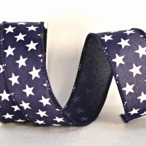 Navy and White Ribbon - Etsy