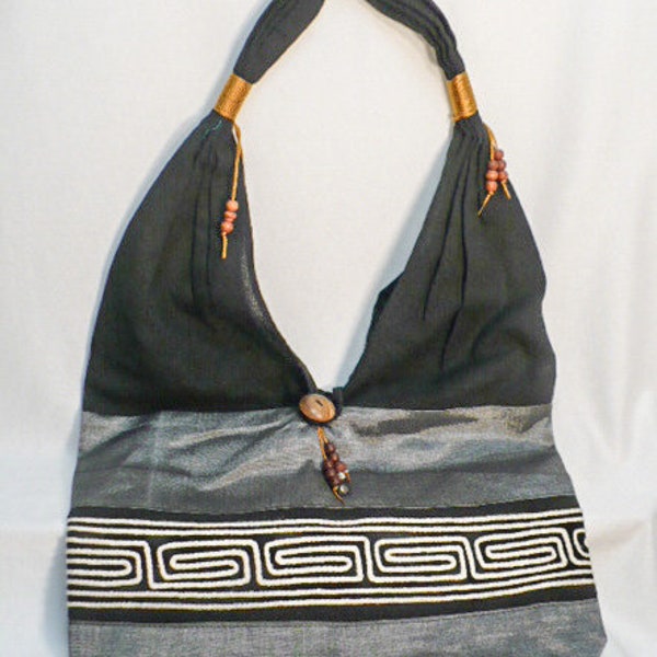 Hobo bag, shoulder bag, fabric bag, handmade fabric bag