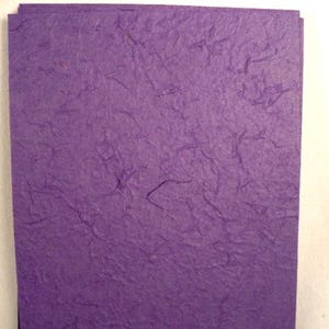 Handmade mulberry purple tone card papers, card making papers, handmade art paper solid color, 8.5&quot;x11&quot; x 8 sheets/pack.