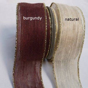 Burlap Ribbon,Gold Jute Ribbon,Natural Burlap Ribbon,Jute Hessian  Burlap,Jute Trim,Jute Burlap Tape