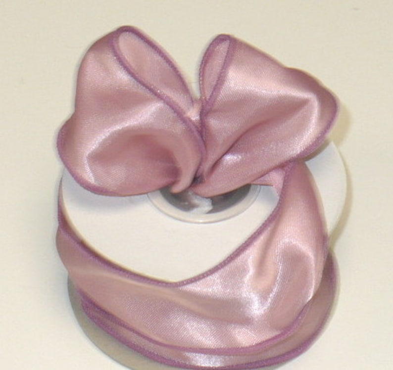 GTYBOVA Mauve Satin Wired Ribbon - 2.5 Inch X 25 Yards For Gift Wrapping & Crafts - View #12