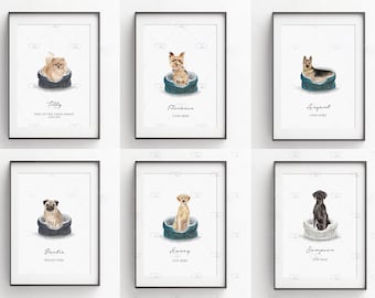 personalised dog prints