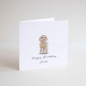 Personalised Cockapoo Birthday Card Personalised Birthday | Etsy UK
