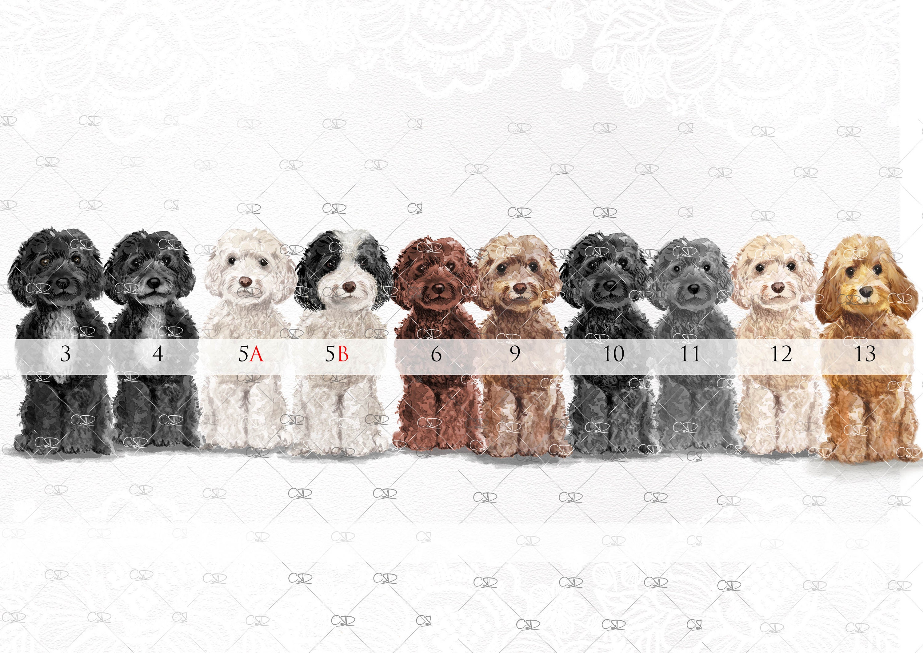 Valentin Rys Personalised Cockapoo, Cavapoo, Labradoodle Mother's Day, Father's Day ...