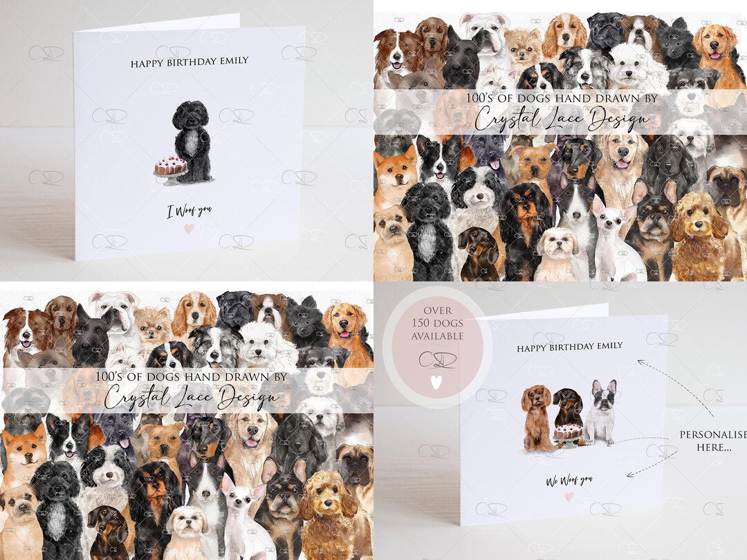 Mum Birthday Card From the Dog, Personalised Dog Birthday Card, Dog Mum ...