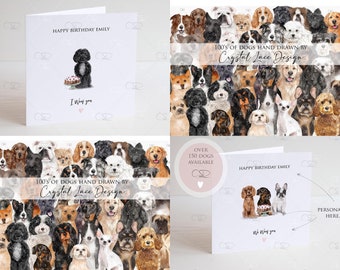mum Birthday card from the dog, personalised dog birthday card, dog mum card, dog lover's gifts, dog card,
