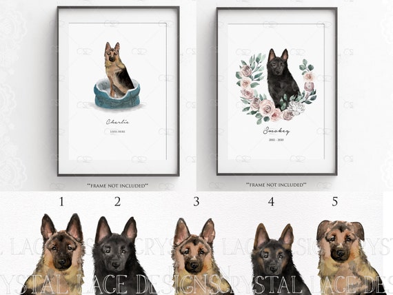 Personalised german 2025 shepherd gifts