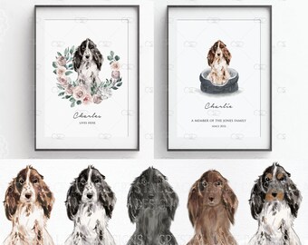 WELSH SPRINGER SPANIEL DOG AND PHEASANT GREAT PRINT MOUNTED READY TO FRAME WELSH SPRINGER SPANIEL DOG AND PHEASANT GREAT PRINT MOUNTED READY TO FRAME