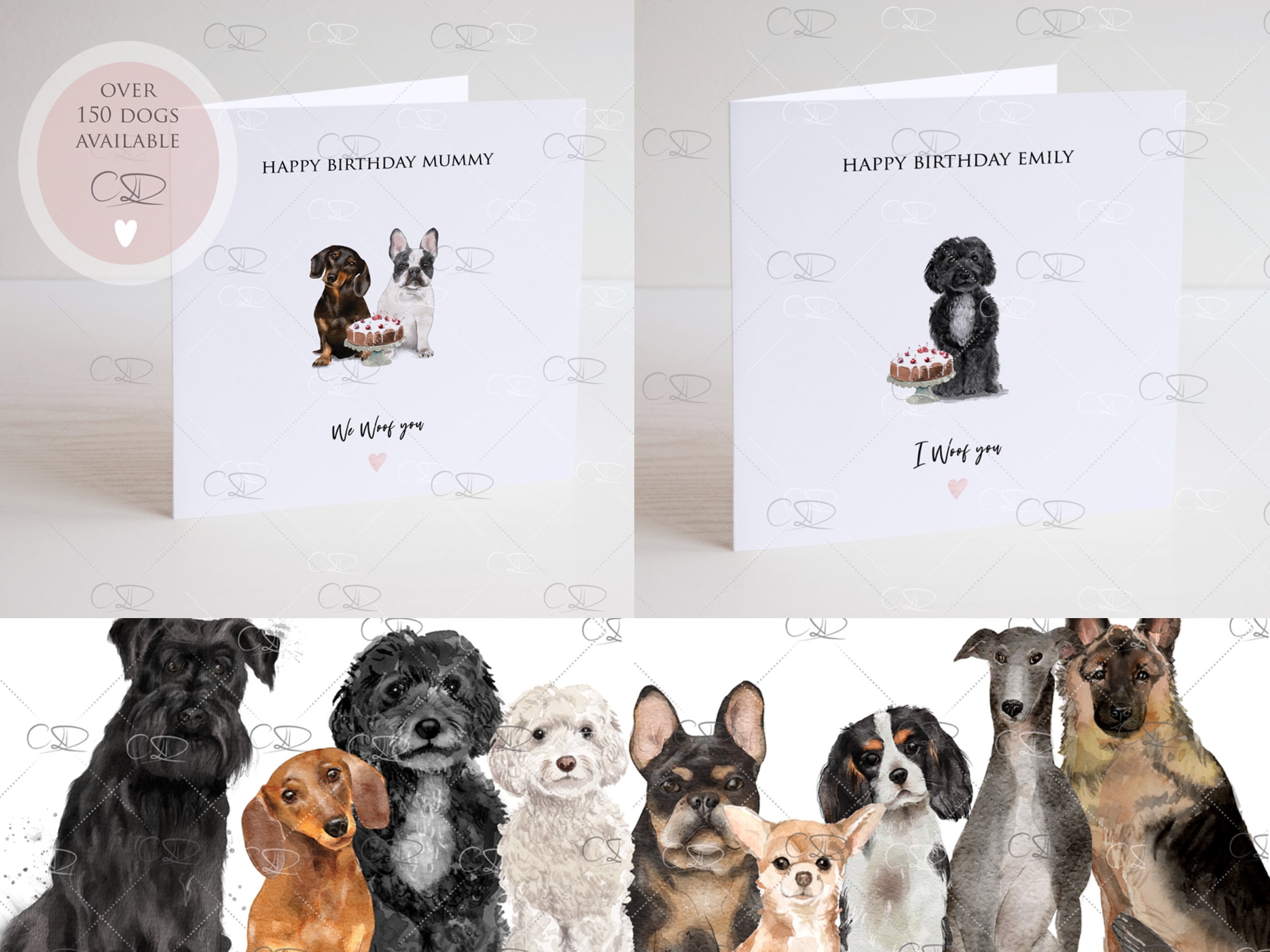 Mum Birthday Card From the Dog Personalised Dog Birthday - Etsy UK