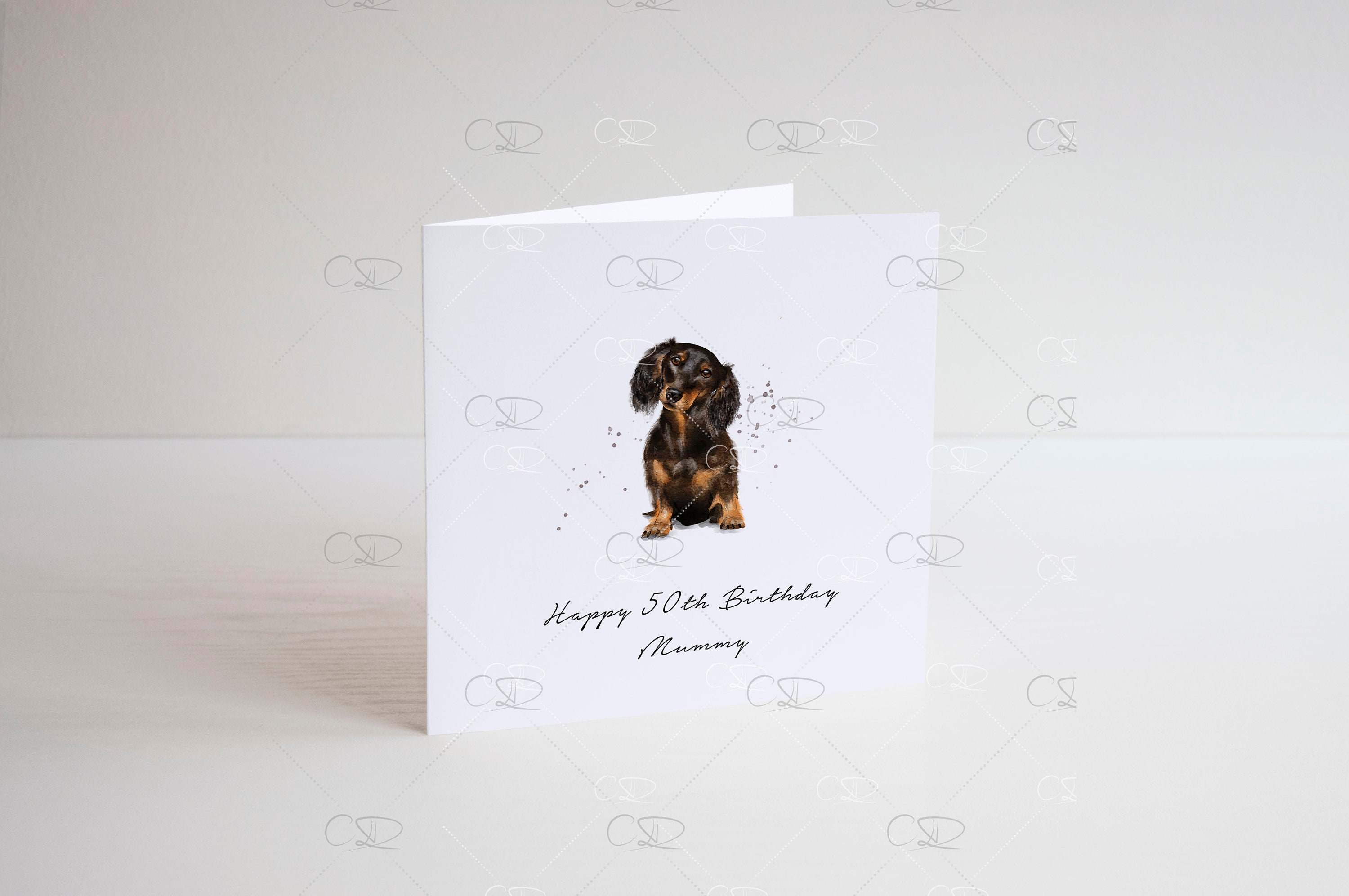 Personalised Dachshund Birthday Card Sausage Dog Card - Etsy UK