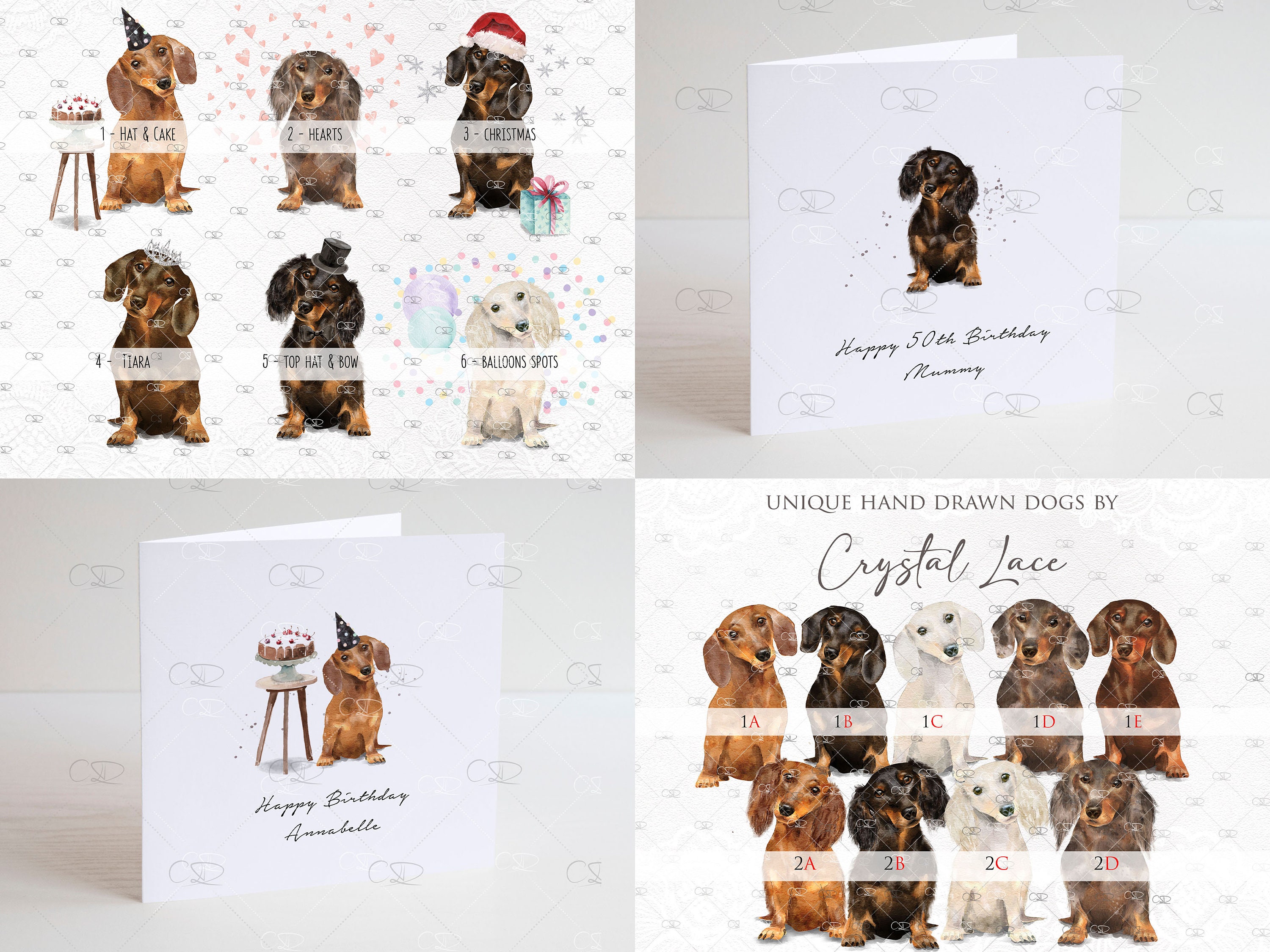 Personalised Dachshund Birthday Card Sausage Dog Card - Etsy UK