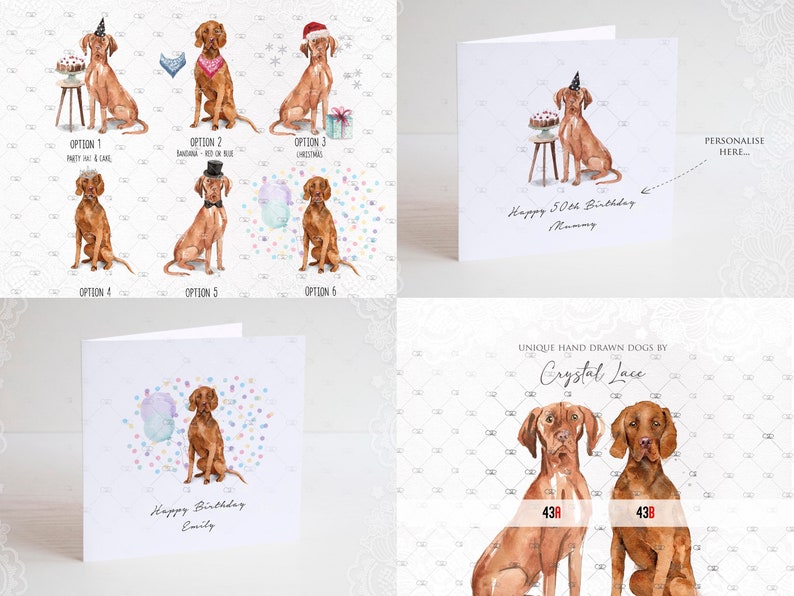 Pode incluir: Um conjunto de cart&otilde;es de anivers&aacute;rio personalizados com uma ilustra&ccedil;&atilde;o de aquarela de um c&atilde;o usando um chap&eacute;u de festa. Os cart&otilde;es est&atilde;o dispon&iacute;veis em uma variedade de designs, incluindo um c&atilde;o com um bolo, um c&atilde;o com uma bandana e um c&atilde;o com um chap&eacute;u de Papai Noel. Os cart&otilde;es s&atilde;o perfeitos para celebrar um anivers&aacute;rio especial.