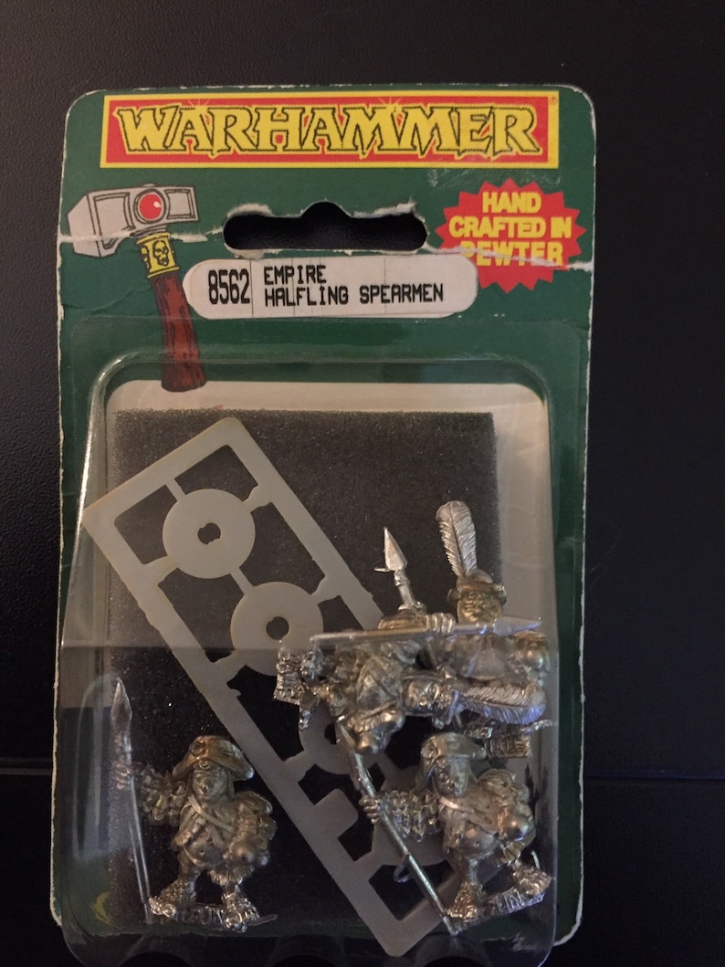 OOP Warhammer Halfling militia spearman