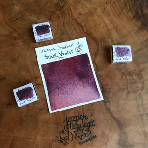 NeW CoLoR Exclusive! SOUR VIOLET Artisanal Handmade Watercolor Half or Full pan