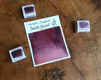 NOWY KOLOR WYŁĄCZNIE! SOUR VIOLET Rzemieślnicza, ręcznie robiona akwarela, połowa lub cała blacha