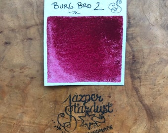 NeW CoLoR! BURGUNDY'S BROTHER Artisanal Handmade Watercolor Half pan