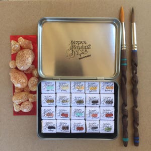 Special Selection Earth Set of 20- Artisan Handmade Watercolor paint Set made from Genuine World Earth Pigments