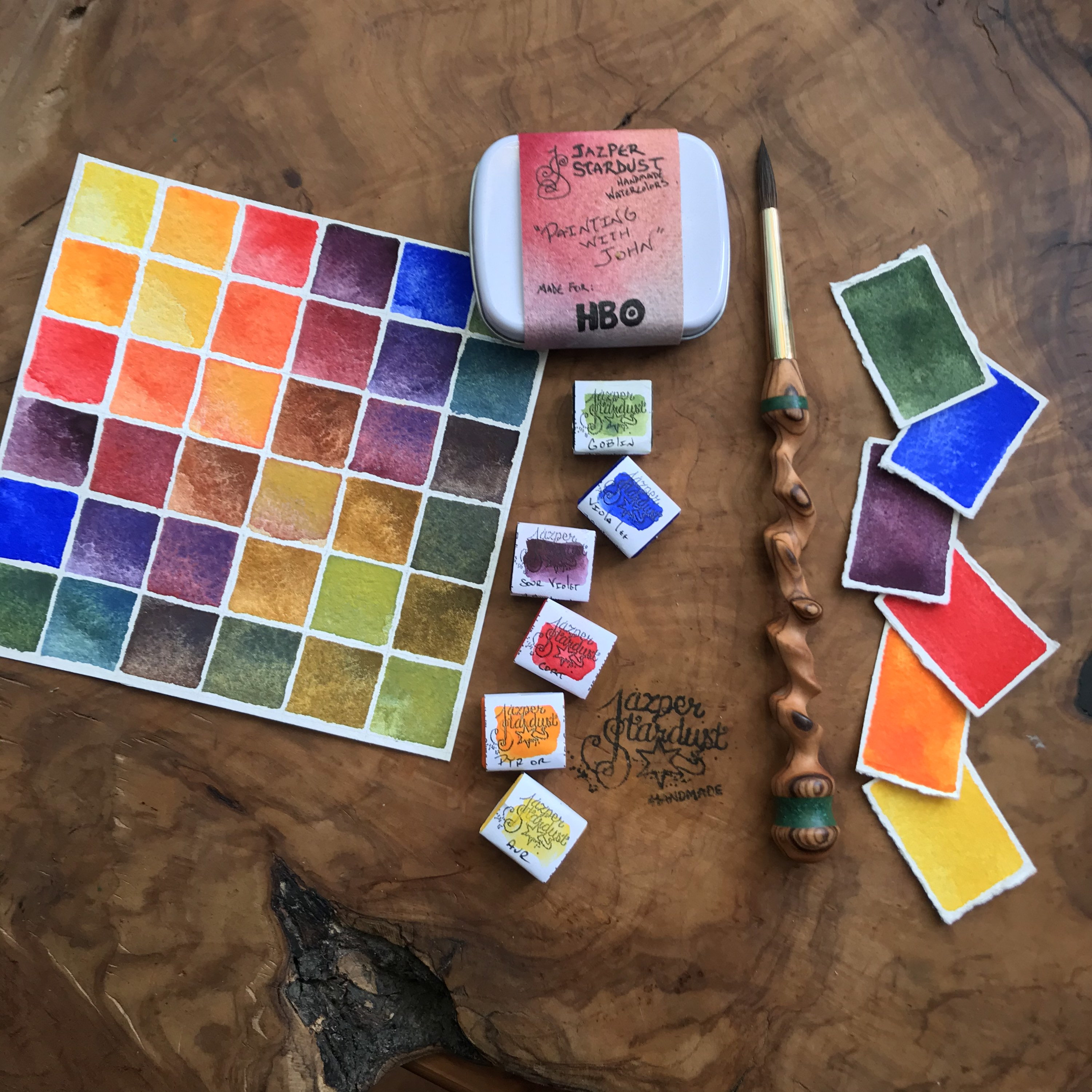 Handmade Watercolor Paint. Artisan Paint Set of 12 Colors. Watercolor  Palette. Christmas Gift. Artist Gift. Gift for Her. 