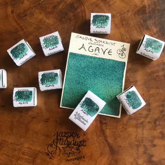 NEUE FARBE EXKLUSIV! AGAVE handwerkliches handgemachtes Aquarell halbe oder  volle Pfanne - Etsy sterreich