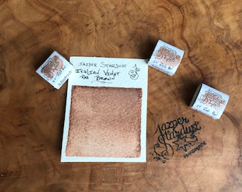 Nuevo* Medio óleo de acuarela artesanal italiano violeta rojo marrón hecho a mano