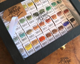 36 Full pan Landscape Utility set Artisan Handmade Watercolour paint set