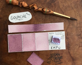 New Color Exclusive! EMPU Violet Gouache Artisanal Handmade Watercolor pan