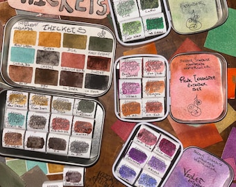 THICKETS 12- Artisan Handmade Watercolor paint Set