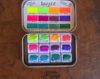 DAZZLE Set of 12 Artisan Handmade Watercolor paint Set