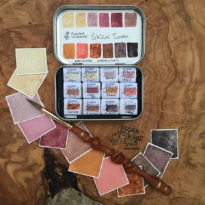 Pure Skin Tone Set of 12- Artisan Handmade Watercolor paint Set