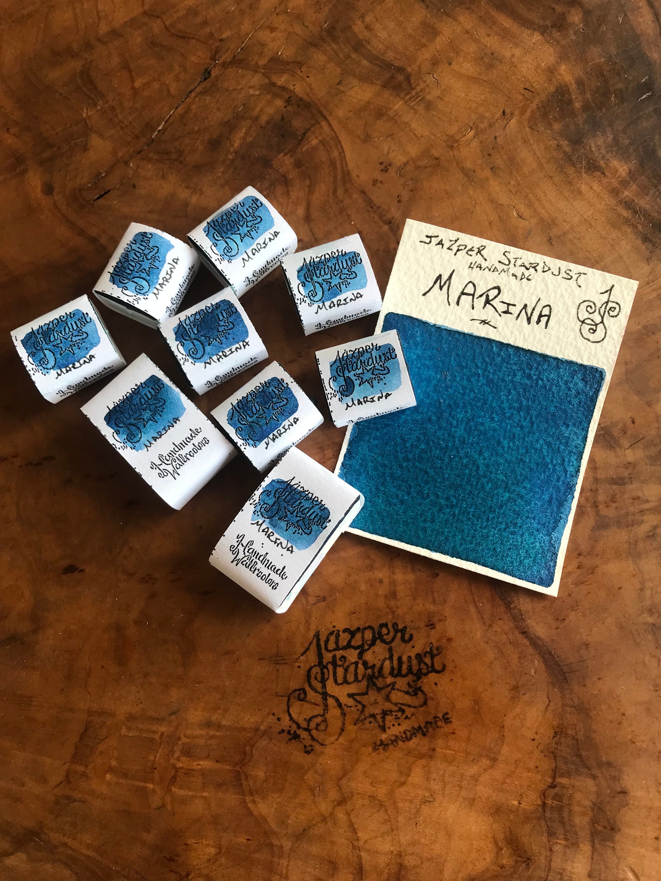 New* MARINA Artisanal Handmade Watercolor Half pan