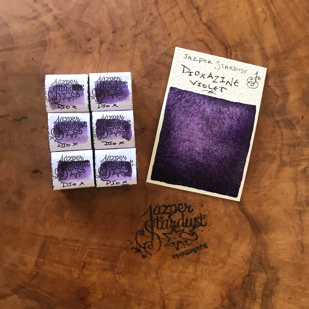 新登場* DIOXAZINE VIOLET 職人手作り水彩絵具ハーフパン - Etsy 日本
