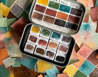 OXIDES 12- Artisan Handmade Watercolor paint Set