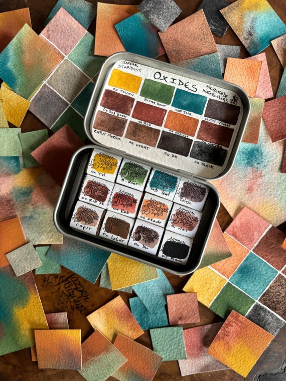 OXIDES 12- Artisan Handmade Watercolor paint Set