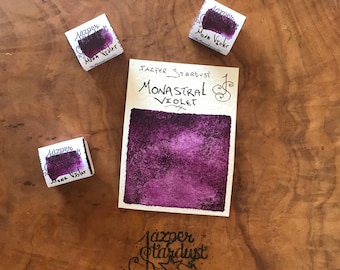 New* Monastral Violet Artisinal Handmade Watercolor pan