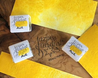 AUREOLIN Jazper Stardust Handmade Watercolor Half Pan