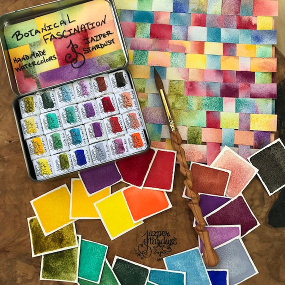 Unboxing and swatching another set of glittery watercolours