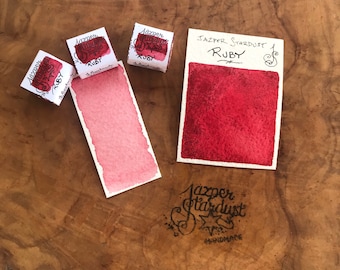 New* RUBY Artisanal Handmade Watercolor Half Pan