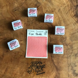 新しいカラー限定！FOX PINK 職人手作り水彩画ハーフまたはフルパレット