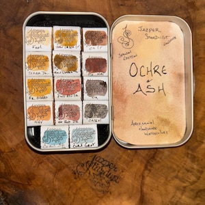 Novo conjunto de aquarela artesanal OCHRE & ASH edição especial TRAVEL