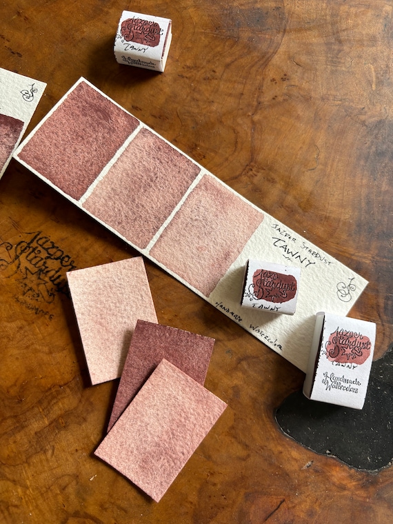 TAWNY Jazper Stardust Handmade Watercolor Half Pan