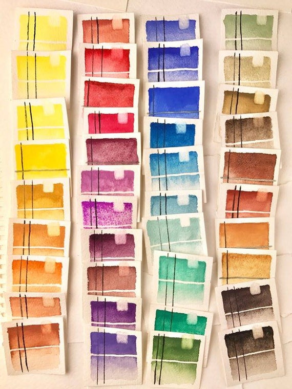 フェニックスレッド 手作り水彩絵具 ハーフパンまたはフルパン - Etsy 日本