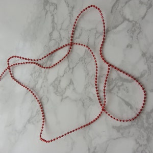 Christmas Baubles String Beads Garland Approx 60cm Dolls House Miniatures Christmas Decoration
