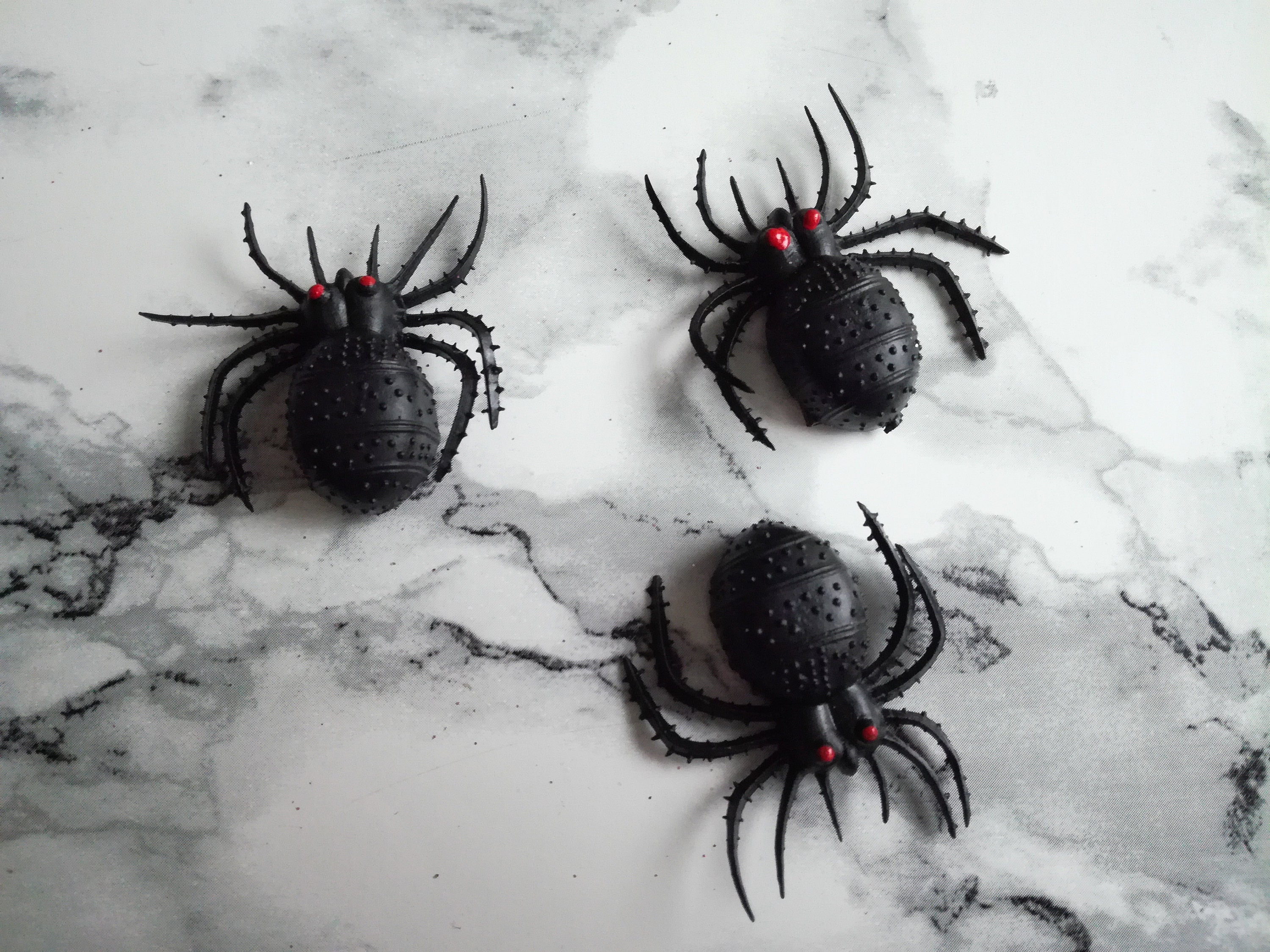 Spider Fridge Spooky creepy X3 Black Spiders Party Etsy