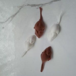 Chocolate Mice Dolls House 12th scale Miniature Pack of four Sweet chocolates 1:12 Scale 1/12 Scale