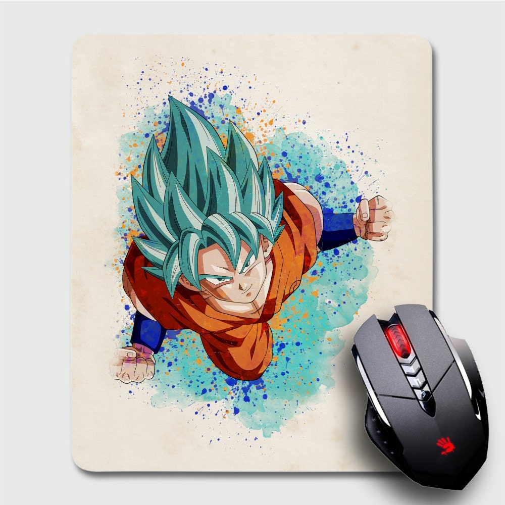 Goku SSG Anime Mouse Pad Anime Gaming Mouse Pad Gift Etsy